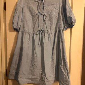 Elegant Blue Mini Dress